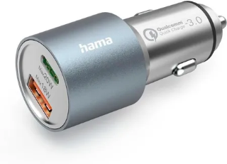 Reklama Hama PD USB-C/QC USB-A 38W szary (201639)