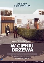 Plakat W cieniu drzewa